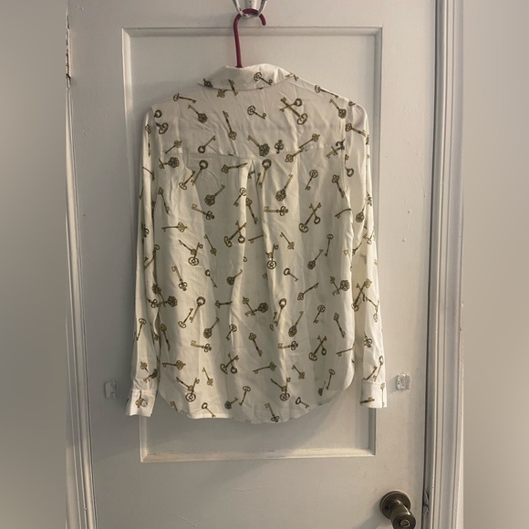 L'AGENCE Holly Key Print Blouse Size XS - Picture 4 of 4